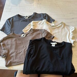Bundle of 4 H&M Basic Tees